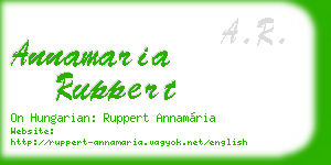 annamaria ruppert business card